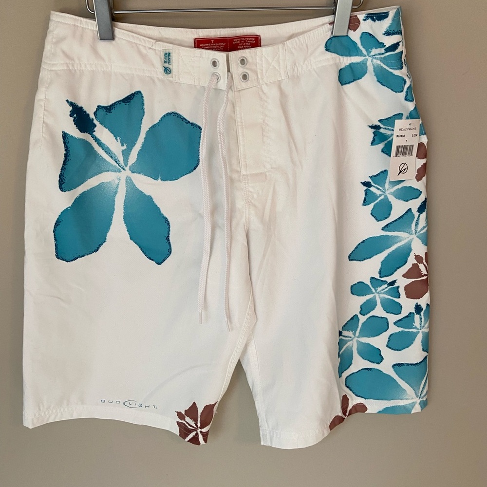 Beach Rays Bud Light Floral Board Shorts